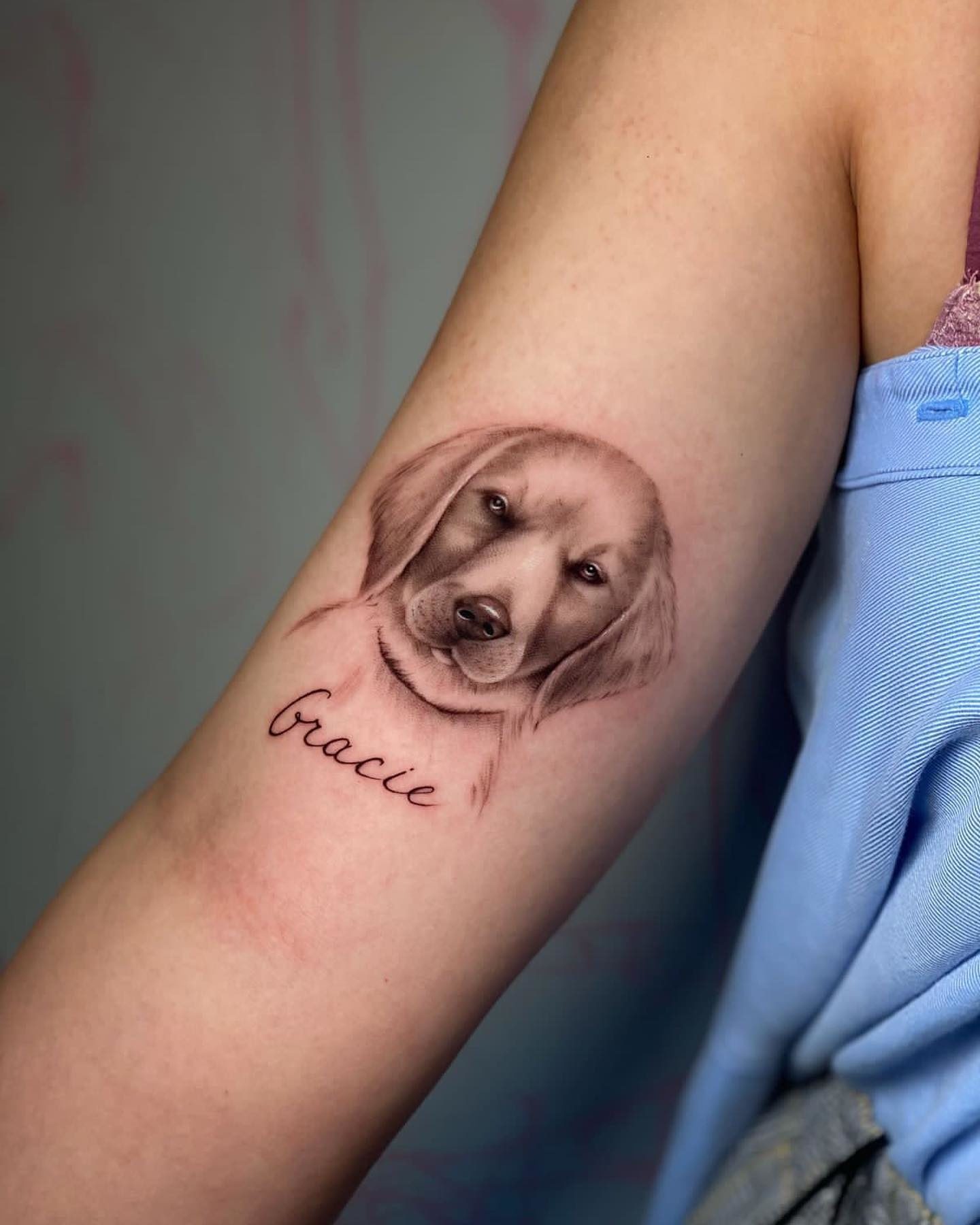 Тату собака ( фото) - значение татуировки, эскизы 
