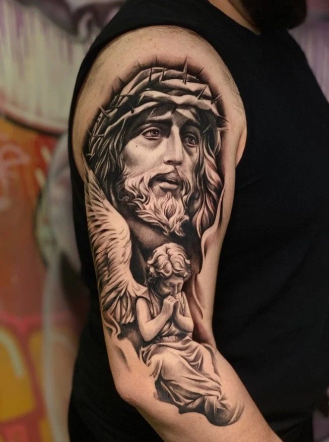 Татуировки Иисуса (77 фото)